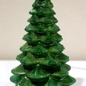 Lovely Dollhouse Miniature Resin Classic Christmas Tree