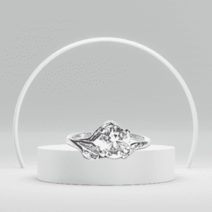 Lab-Created White Sapphire Ring