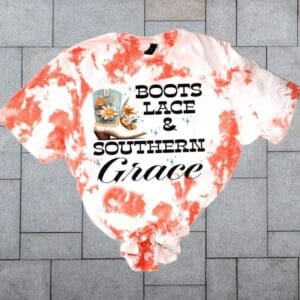 Boots Lace and Southern Grace Graphic Tee