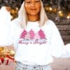 Merry And Bright Christmas Sweatshirt