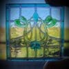 Beautiful Dollhouse Abstract Stained Glass Window