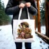 Frog Lady Canvas Tote