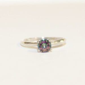 Dainty Mystic Topaz Ring