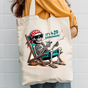 Its 420 Somewhere Canvas Tote
