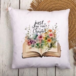 Just One More Chapter Accent Pillow Cover