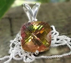 Mystic Topaz Pendant Necklace