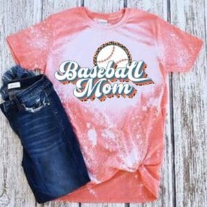 Retro Style Baseball Mom T-shirts