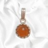 Sterling Silver Honey Topaz Pendant