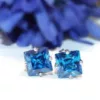 Swiss Blue Topaz Earrings