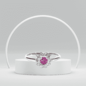 Lab-Created Pink Sapphire Ring