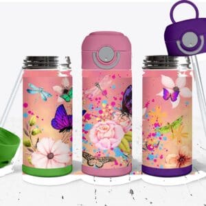 Butterflies and Dragonflies Big Kids Tumbler*