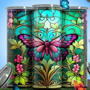 Butterfly 20oz Tumbler