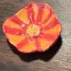 Miniature Ceramic Glazed Poppy Flower Bowl