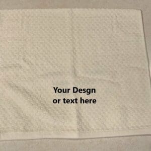 Lovely Custom Embroidered Waffle Weave Kitchen Towel