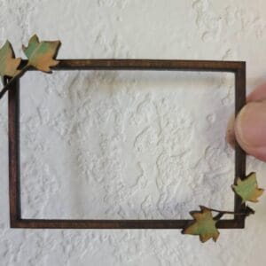 Beautiful Dollhouse Miniature Fall Leaves Frame