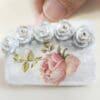 Lovely Dollhouse Miniature French Inspired Roses Wall Decor