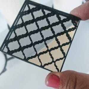 Dollhouse Miniature Square Moroccan Mirror