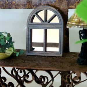 Whimsical Dollhouse Window Mirror