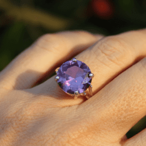 13mm Lab-Created Alexandrite Gemstone