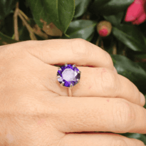 Sterling Silver And Amethyst Ring