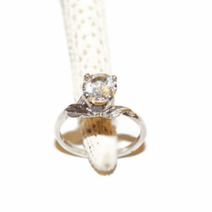 Lab-Created White Sapphire Ring