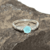 Stunning Natural Aqua Chalcedony Gemstone Ring