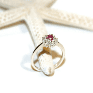 Lab-Created Pink Sapphire Ring