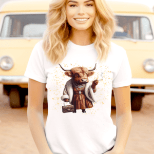 Highland Cow Diva T-Shirt