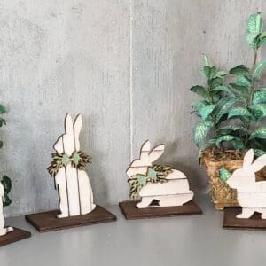 Radiant Dollhouse Miniature Shiplap Rabbits