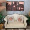 Adorable Dollhouse Miniature Barnyard Triptych