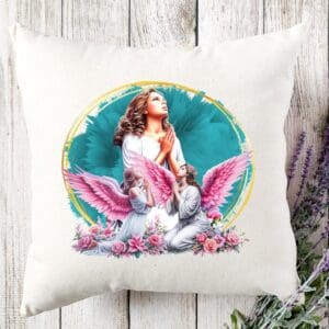 Praying Angels Accent Pillow Cover