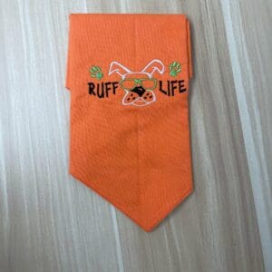 Adorable Ruff Life Embroidered Dog Bandana