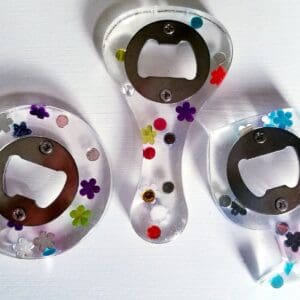 Teardrop Gemstone Resin Bottle Openers