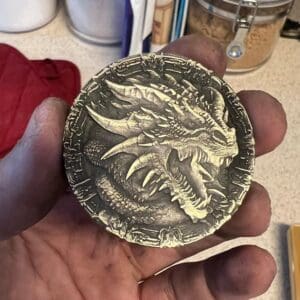 Digital Download 3D Depth Map Coin File Dragon Roar