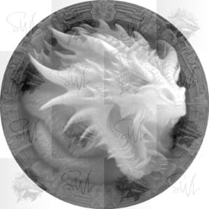 Unique Dragon Roar Digital Download 3D Depth Map Coin File