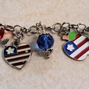 4th of July dangle bracelet