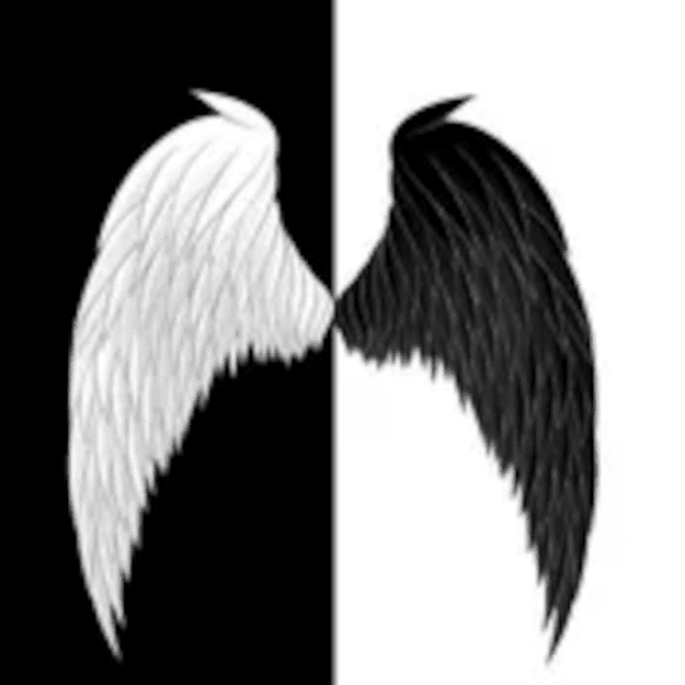 Angel Black And White