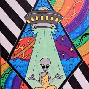 Vibrant Alien Original Painting