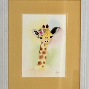 Giraffe Original Watercolor Painting