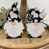 Adorable Black And White Cow Print Gnomes