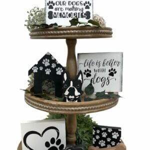 Cute Black and White Dog Signs
