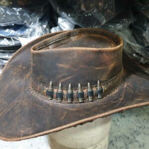 Ranch Cowboy Crazy Horse Leather Hat