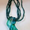 Multistrand Green Necklace