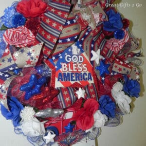 Fabulous God Bless America Wreath