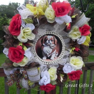Japanese Chin Wreath with Pearls