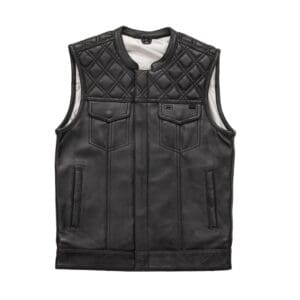 Texas Ranger Men's Club Style Leather Vest