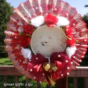 Unique Handmade Pomeranian Wreath