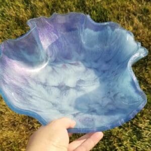 Blue and White Decorative Resin Bowl