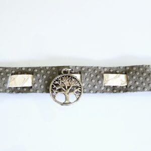 Unique Family Tree Leather Bracelet