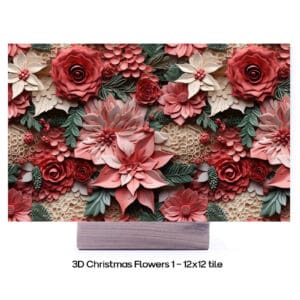UV Fusion 3D Christmas Flower 1 - 12x12 Final